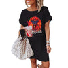 LILO STITCH Kawaii T Shirt Dress Women Summer Beach Sexy Vintage Casual Loose Black Dresses Summer Clothes for Women Droshipping