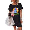LILO STITCH Kawaii T Shirt Dress Women Summer Beach Sexy Vintage Casual Loose Black Dresses Summer Clothes for Women Droshipping