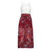 The New Chiffon Lace Sexy Women's Dress Sling Printing Sleeveless Backless V-Neck Casual Beach A-Line Dress Women