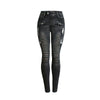 Skinny Jeans Woman 2022 Ripped Moto Biker Pencil Jeans Womens Denim Pants Black