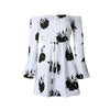 Sexy Backless Floral Print Summer Dress 2022 Sundress Vestidos White Chiffon Bandage Women Dresses Robe Femme