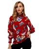 Turtleneck Floral Print Chiffon Blouse Shirt 2022 Autumn Fashion New Long Sleeve Casual Elegant Women Blouses Tops Blusa
