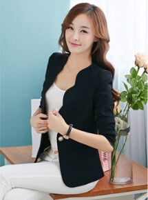 LP 055# 2022 Summer Autumn Fashion Candy Color Wave Lady Blazer