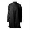LTPH Special Sales Loose Elegant women dress Puff Sleeve Turtleneck Ruffles A-Line plus size Chiffon Dresses 2022 Spring New