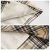 LTPH preppy style suit Outfits two piece set women short plaid casual Blazer high waist mini pleated Skirt Suits 2022 Spring New