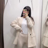 LVWOMN Za 2022 Women Blazer Spring Office Lady Long Sleeve Coats Female Loose Casual Suit Solid Jacket Woman Clothes