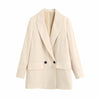 LVWOMN Za 2022 Women Blazer Spring Office Lady Long Sleeve Coats Female Loose Casual Suit Solid Jacket Woman Clothes