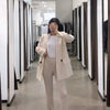 LVWOMN Za 2022 Women Blazer Spring Office Lady Long Sleeve Coats Female Loose Casual Suit Solid Jacket Woman Clothes