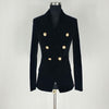 Double Breasted Blazer Women Short Slim Ladies Velvet Coats New Arrival 2022 Women's Blazers And Suit jackets Buttons