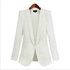 S-5XL Spring Blazer Women 2022 Plus Size Long Sleeve Formal Slim White Ladies Blazers Office Lady Suits Casual Work Coat