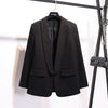 Spring 2022 Korean Ladies Suit Coat Fashion Pockets Casual Long Sleeve Blazer Women White Collar Slim Blazers Feminina