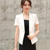 Women Short Sleeve Blazer Summer 2022 Korean Formal Office Slim Business Blazers Ladies Short Womens Suit Coat Jacket