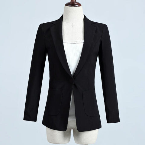 Autumn Woman Blazer Black Green Korean Slim Ladies Work Suit Plus Size Suit Coat Womens Blazers Long Sleeve Casual