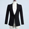 Autumn Woman Blazer Black Green Korean Slim Ladies Work Suit Plus Size Suit Coat Womens Blazers Long Sleeve Casual