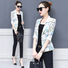 Office Lady Blazer 2022 Spring Summer Plus Size Geometric Printed Slim Women Blazers and jackets Casual Coats For Ladies