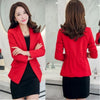 Spring Blazer Women Black Red Korean Style Long Sleeves Slim Lady Suit Coat Formal Woman Work Blazers 2022 Casual jacket