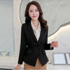 Spring Blazer Women Black Red Korean Style Long Sleeves Slim Lady Suit Coat Formal Woman Work Blazers 2022 Casual jacket