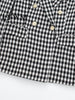 LYWM Women With Pockets Plaid Double Breasted Blazer Vintage Long Sleeves Notched Neck Female Chic Lady Outfits