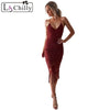 New Summer 2022 Sexy Dresses Off White Red Fashion Tassel Backless Lace Tight Dress Festival Party Dresses LC610266