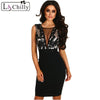 Summer Dress 2022 Sundress Sneak Peek Black Sequin Mesh Bodycon Mini Off Shoulder Dress Vestidos De Mujer LC220351