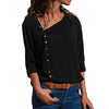 2022 Autumn Blouse Women Summer Tops Femme Irregular Streetwear Solid Funny Shirts Camisetas Casual Blouses Women Black