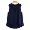 Loose Tank Top 2022 New Arrival Summer Hollow Out Round Neck Women Slim Fit Clothing Yellow Casual Cotton Tank Tee Top
