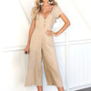 Printed Dot Jumpsuits Women Strap Bow Waist Body Woman Bodysuits Fashion Wide Leg Pant Playsuit Sleeveless Overalls Sexy