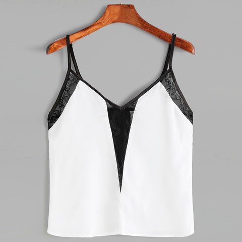 Lace Crop Top White Sleeveless Sexy Summer Tank Tops Fashion Girls 2022 Beach Harajuku Halter Crop Top Blusa De Renda#9915