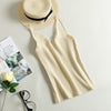 Lace Knitted Tank Tops Female Sexy V-neck Vest Plus size Solid Club Tops Women Black Beige T shirt Cotton Polyester Tank Top