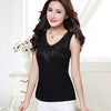 Lace Sleeveless Shirt Women Tank Top Summer 2022 Sale Crochet Tops Ladies Sexy Camisole 2022 Elastic V Neck Female Blouse Shirt