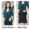 Lace Suits Women Summer 2022 Slim Casual Elegant Half Sleeve Blazer And Skirt Office Ladies Formal Work Wear
