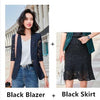 Lace Suits Women Summer 2022 Slim Casual Elegant Half Sleeve Blazer And Skirt Office Ladies Formal Work Wear