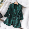 Lace Suits Women Summer 2022 Slim Casual Elegant Half Sleeve Blazer And Skirt Office Ladies Formal Work Wear
