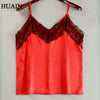 Lace Top Camis Sexy Tank Top Women Camisole Ladies 2022 New Solid Colour V-Neck Sleeveless Shirt Backless Summer Shirt Female