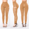 Lace Up Leggings 2022women Pencil Pants Spring Summer High Waist Hollow Out Stretch Sexy Bandage Slim Party Women Pants Trousers