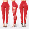 Lace Up Leggings 2022women Pencil Pants Spring Summer High Waist Hollow Out Stretch Sexy Bandage Slim Party Women Pants Trousers