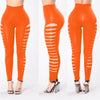 Lace Up Leggings 2022women Pencil Pants Spring Summer High Waist Hollow Out Stretch Sexy Bandage Slim Party Women Pants Trousers