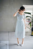 Ladies 2022 Puff Sleeve Summer Short Puff Sleeve Cherry Print Midi Dress