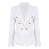 Ladies Black Blazers Feminino Formal Jacket Women Short Slim White Jackets Female Long-Sleeve Business Suit WS2509C