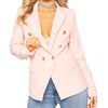 Ladies Black Blazers Feminino Formal Jacket Women Short Slim White Jackets Female Long-Sleeve Business Suit WS2509C