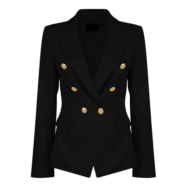 Ladies Black Blazers Feminino Formal Jacket Women Short Slim White Jackets Female Long-Sleeve Business Suit WS2509C