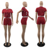 Ladies Black Suit Two Piece Shorts Set Summer Patchwork Button Baseball Jackets Top+Sexy Slim Short Pants Sports Outfits