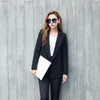 Ladies Blazers And Coats Office Wear Long Sleeve Suit Pink Black Double Breasted Blazer Jackets Xs-2Xl Female Ma324