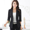 Ladies Blazers and Coats Office Wear White Black 3/4 Sleeve Small Suit Bodycon Sequins Linen Thin Blazer Jackets Plus Size Women