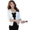 Ladies Blazers and Coats Office Work Long Sleeve Black White Slim Small Suit Bodycon Short Blazer Jackets Overalls Women Coat