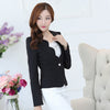 Ladies Blazers and Coats Office Work Long Sleeve Black White Slim Small Suit Bodycon Short Blazer Jackets Overalls Women Coat