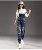 Ladies Boyfriend Loose Ripped Jeans Overalls Jumpsuits For Women 2022 Summer Rompers Female Plus Size 3XL Denim Jumpsuit Pants
