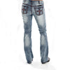 Ladies Jeans Embroidery Washed Slim Fit Ladies Jeans Women Pants