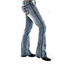 Ladies Jeans Embroidery Washed Slim Fit Ladies Jeans Women Pants