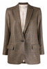 Ladies Plaid Blazer  Single button casual wild women suit coat